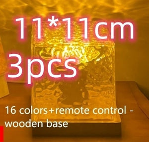 AquaGlow RGB Crystal Projection 16-Color Lamp