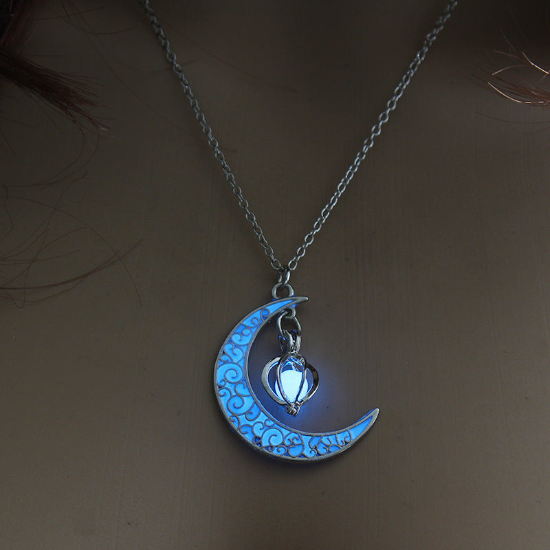 Glowing Silver Plated Necklace