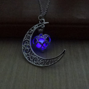 Glowing Silver Plated Necklace