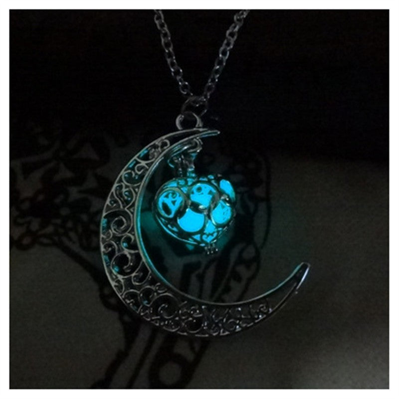 Glowing Silver Plated Necklace