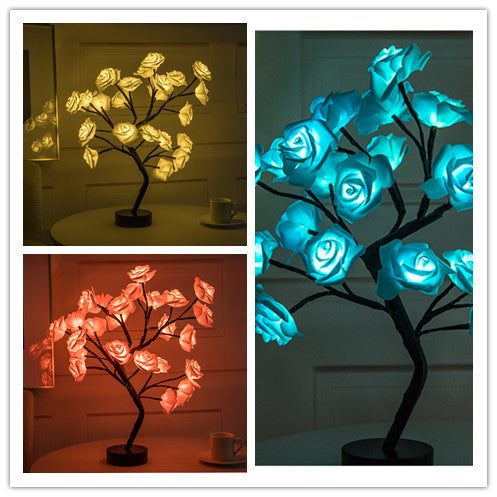 Rose Blossom LED USB Table Lamp