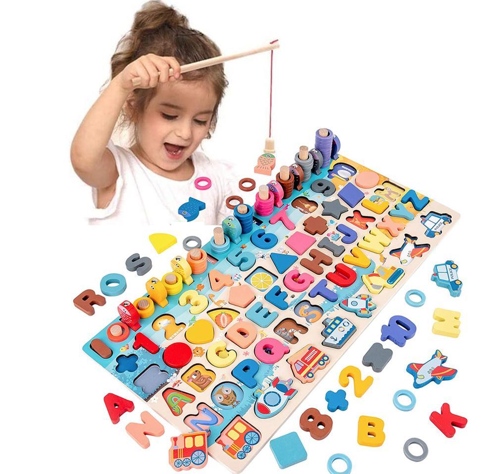 Montessori Math Fishing Key Board