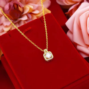 Zircon Gem Gold Jewelry Set