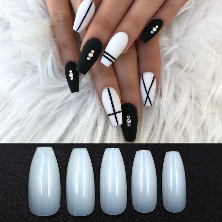 500 Soft Finish Faux Transparent Nails