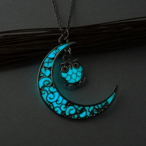 Glowing Silver Plated Necklace