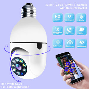 1080P WiFi Bulb Camera with 4X Zoom