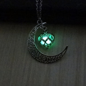 Glowing Silver Plated Necklace