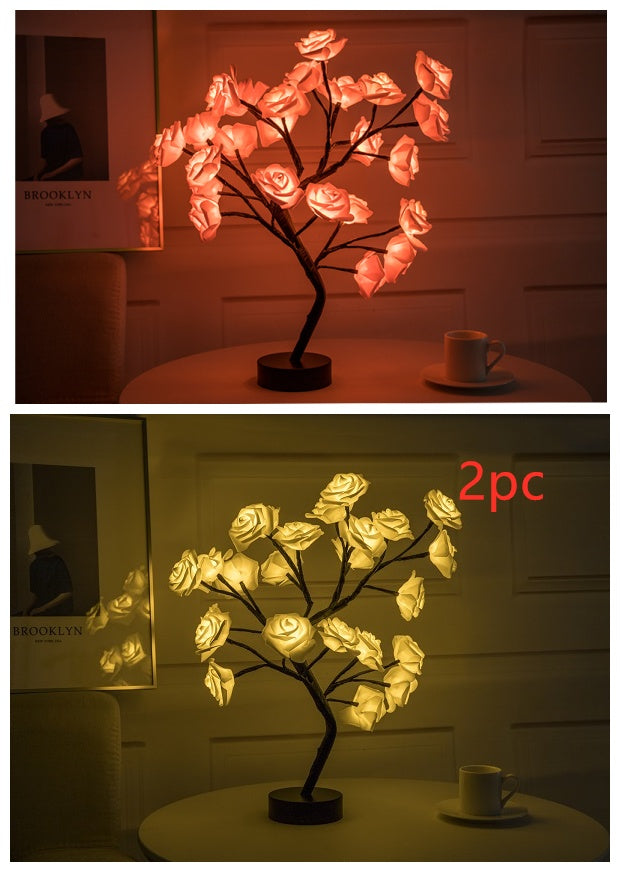 Rose Blossom LED USB Table Lamp