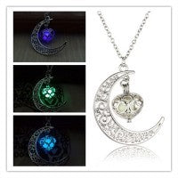 Glowing Silver Plated Necklace