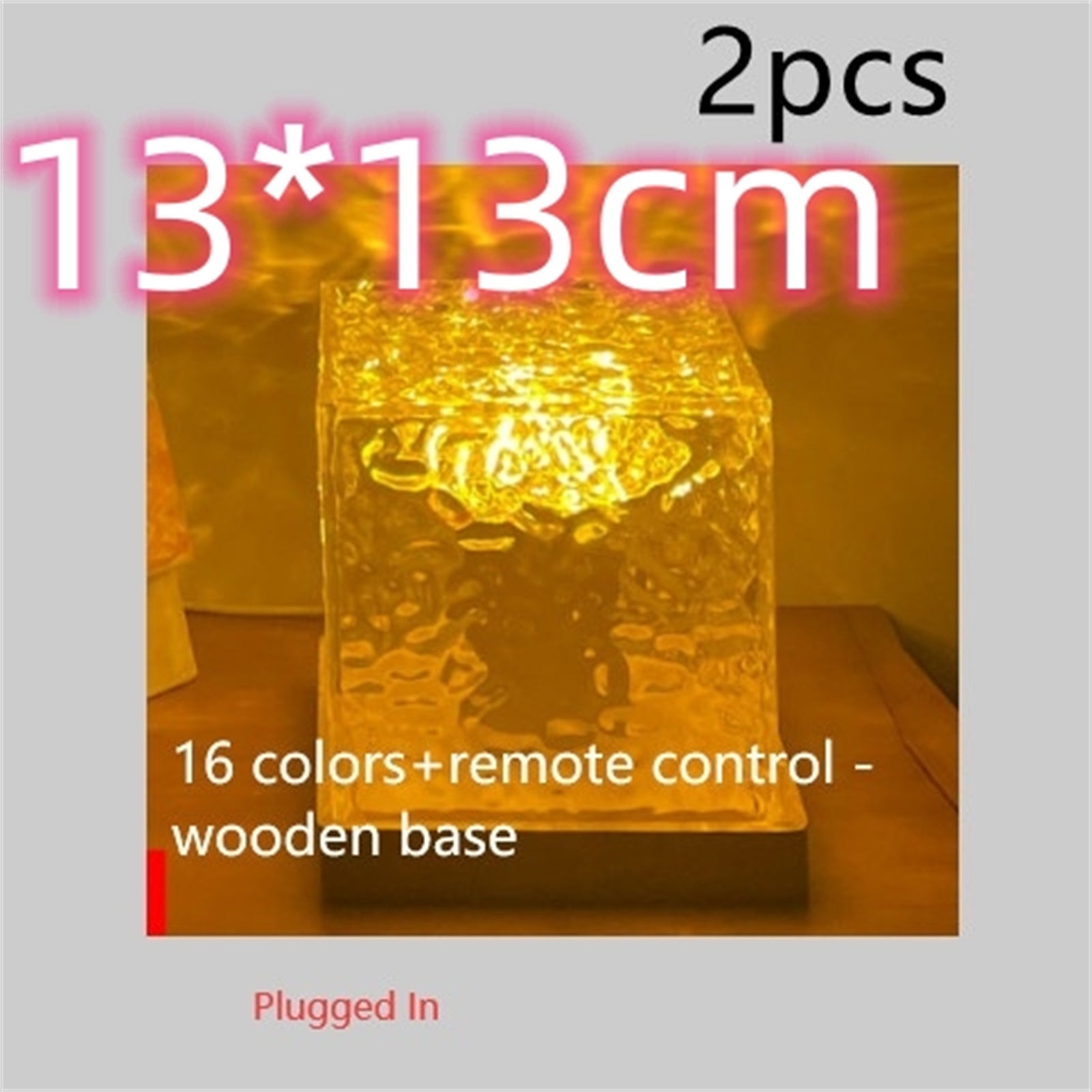 AquaGlow RGB Crystal Projection 16-Color Lamp