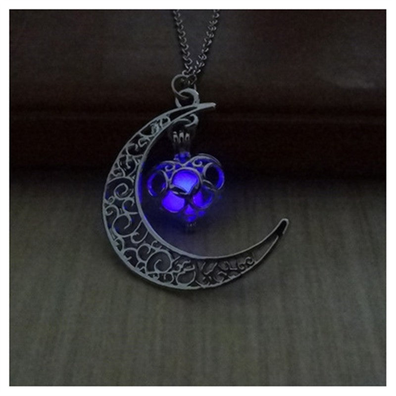 Glowing Silver Plated Necklace