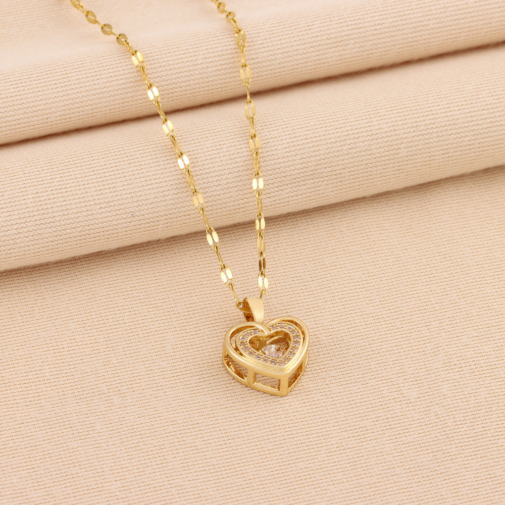 Double-Layer Smart Love Pendant Necklace