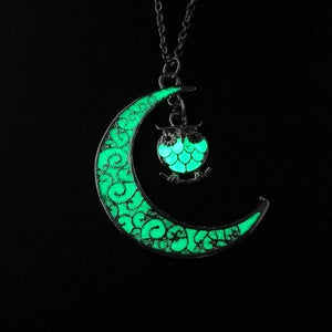 Glowing Silver Plated Necklace