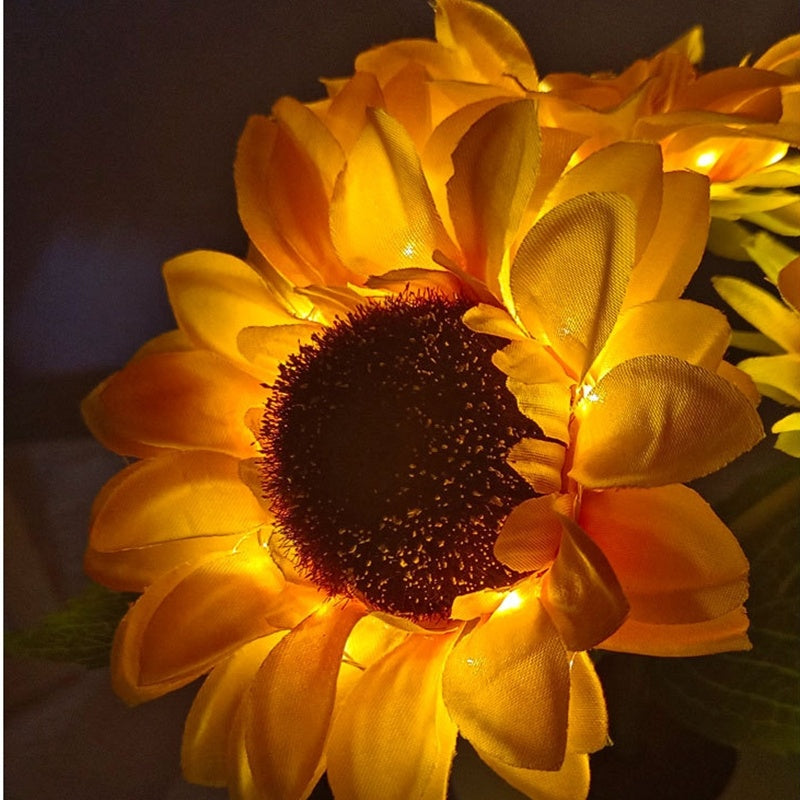 Sunflower Glow Rechargeable LED Table Lamp