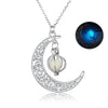 Moon Natural Glowing Stone Necklace