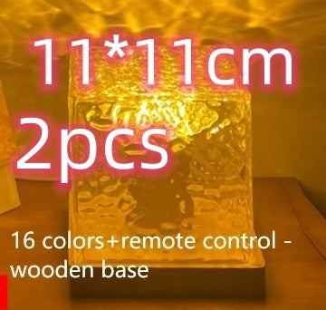 AquaGlow RGB Crystal Projection 16-Color Lamp