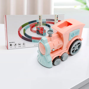 Auto-Release Electric Train & Block Puzzle Set