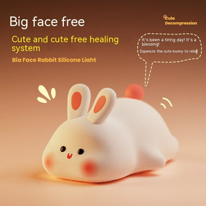 Cute Rabbit with Touch Sensor Adorable Silicone Lamp