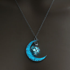 Glowing Silver Plated Necklace