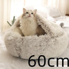 2-in-1 Round Plush Pet Bed