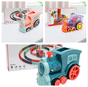 Auto-Release Electric Train & Block Puzzle Set