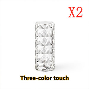 Nordic Crystal Glow USB Touch Lamp