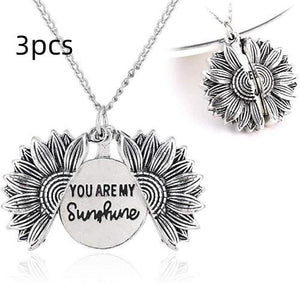 You Are My Sunshine Sunflower Necklace