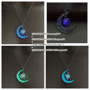 Glowing Silver Plated Necklace