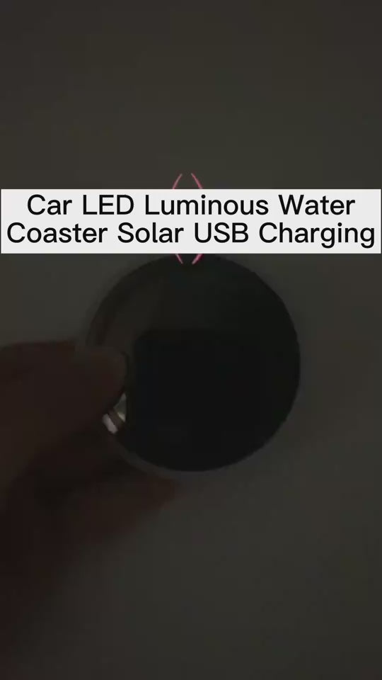 Solar LED Car Coaster